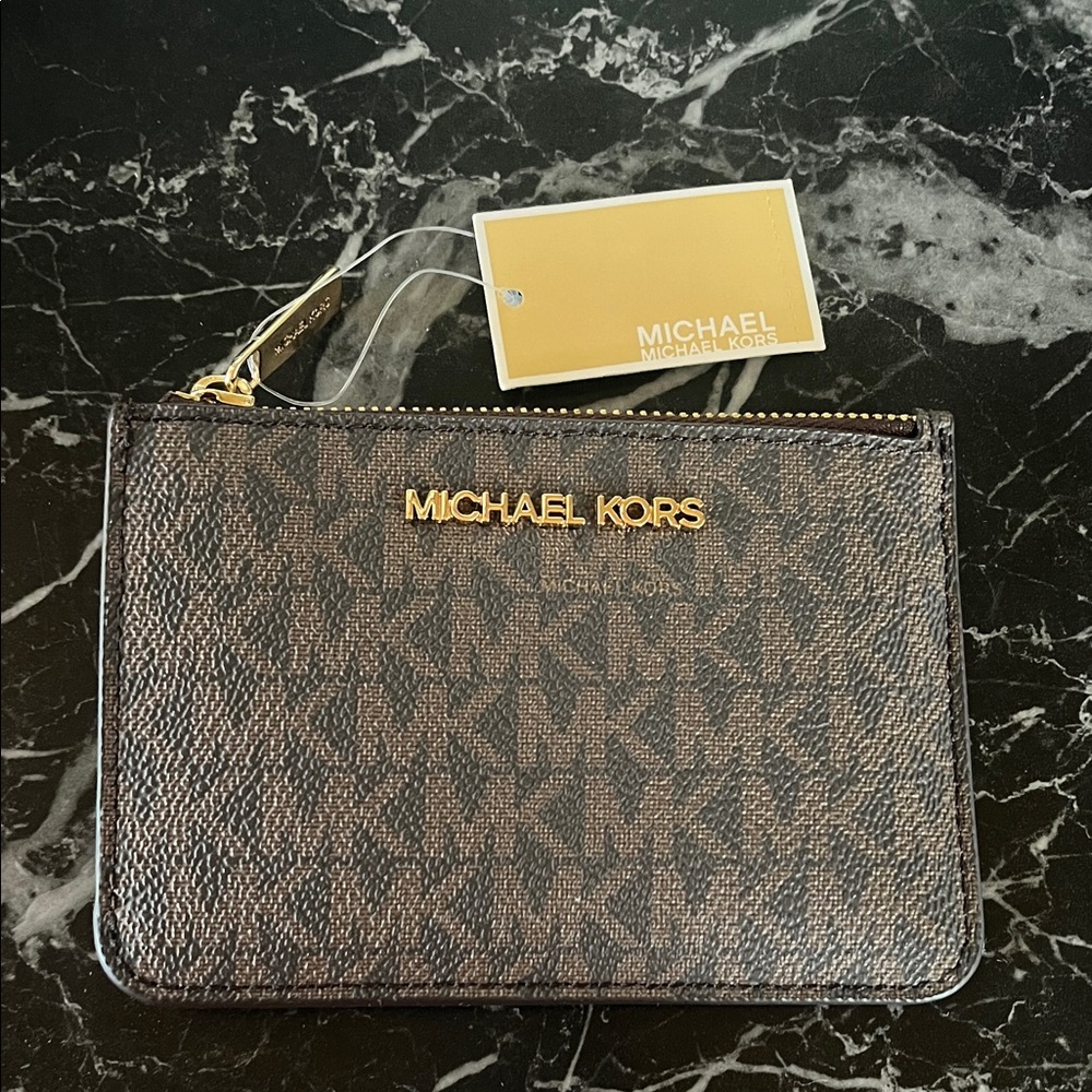 Michael Kors Brown Card Holder